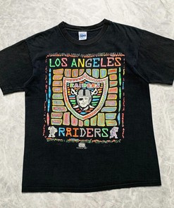 90s NFL Los Angeles Raiders Tshirt Pullover Hoodie Crewneck Sweatshirt Reprinted Full Color Full Size Gifts For NFL Fans
