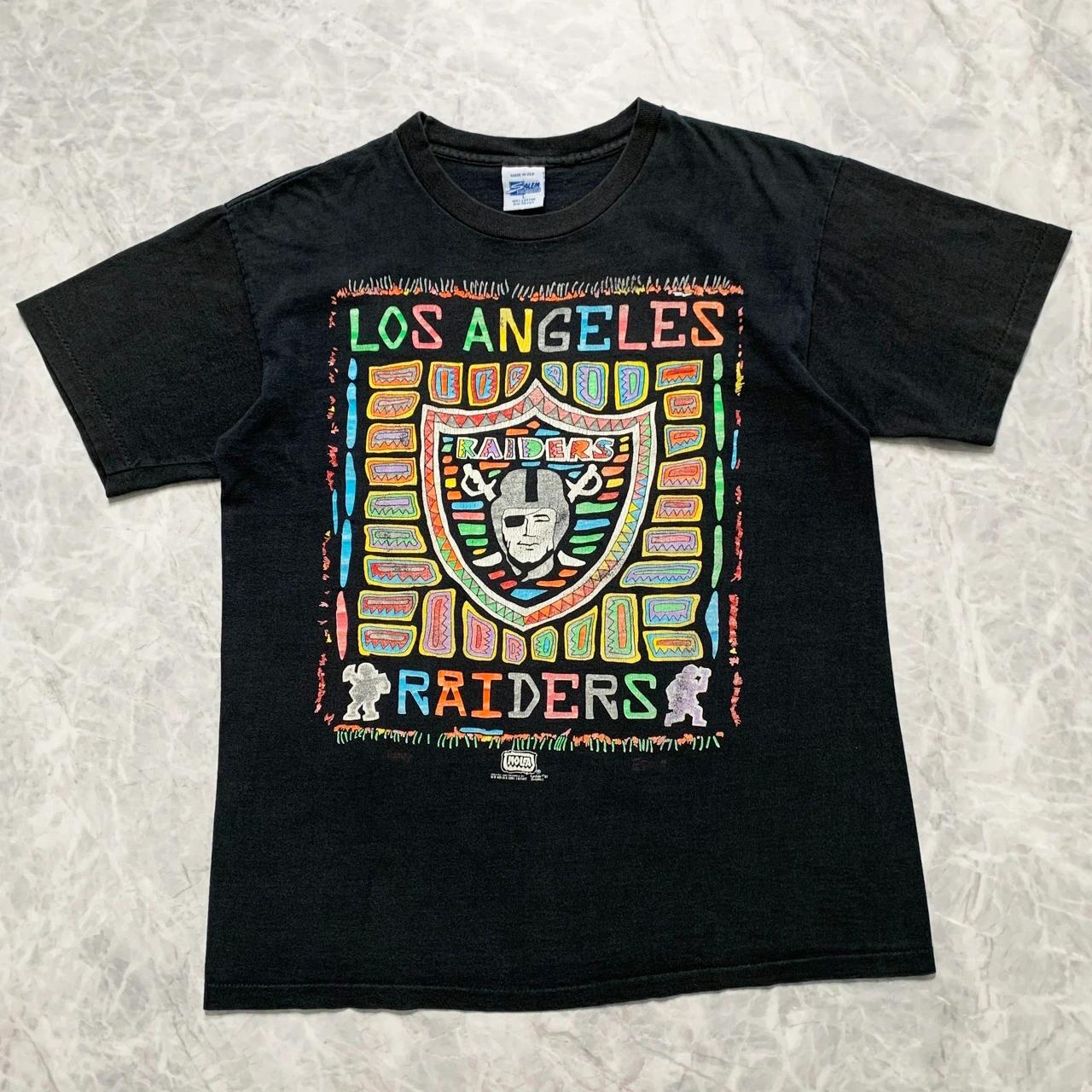 90s NFL Los Angeles Raiders Tshirt Pullover Hoodie Crewneck Sweatshirt Reprinted Full Color Full Size Gifts For NFL Fans