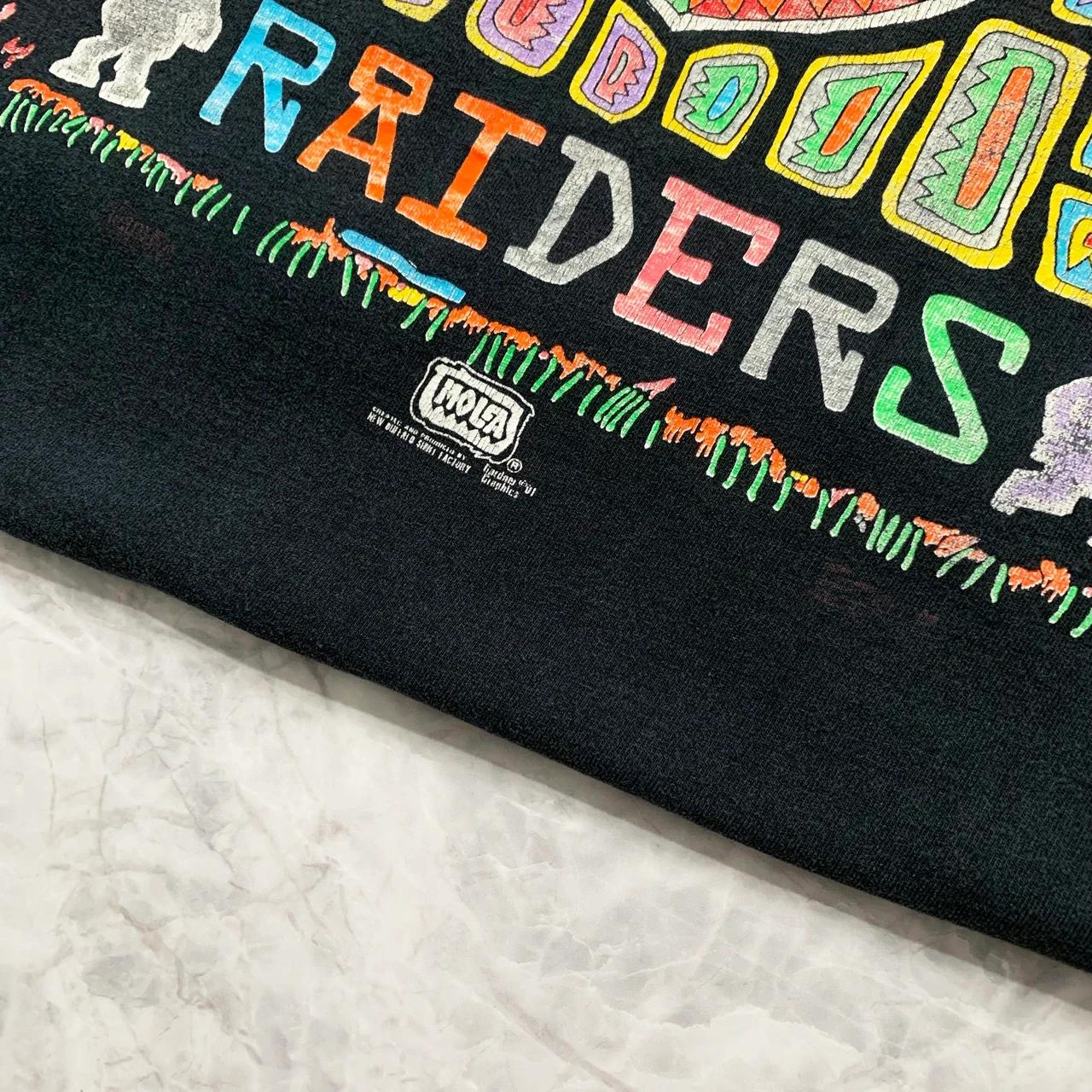 90s NFL Los Angeles Raiders Tshirt Pullover Hoodie Crewneck Sweatshirt Reprinted Full Color Full Size Gifts For NFL Fans - Image 2