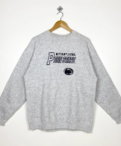 90s Pennsylvania State University Nittany Lions T-Shirt Sweatshirt Pullover Hoodie Reprinted Full Color Full Size Gift For NCAA Fans