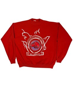 90s University Of Arkansas Lightning T-Shirt Sweatshirt Pullover Hoodie Reprinted Full Color Full Size Gift For NCAA Fans
