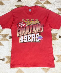90s Vintage Style San Francisco 49 Ers NFL Tshirt Pullover Hoodie Crewneck Sweatshirt Reprinted Full Color Full Size Gifts For NFL Fans