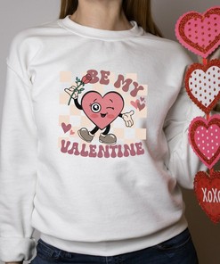 Adult Be My Valentine Unisex Crewneck Sweatshirt