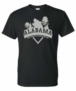 Alabama Bear Arch - Hometown State Pride Shirt Sweatshirt Pullover Hoodie Reprinted Full Color Full Size