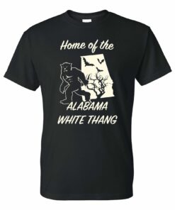 Alabama White Thang - Cryptid Hunting Horror Shirt Sweatshirt Pullover Hoodie Reprinted Full Color Full Size