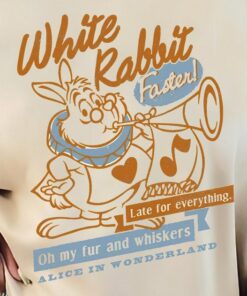 Alice In Wonderland White Rabbit Shirt, Disney Shirt, Gift For Girls, Disney Shirt For Women, Disney Vacation Shirt