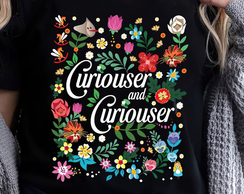 Alice in Wonderland Flower and Garden Shirt, Wildflower T-shirt, The Flower Shirt, Curiouser and Curiouser Clothes, Magic Kingdom Tee