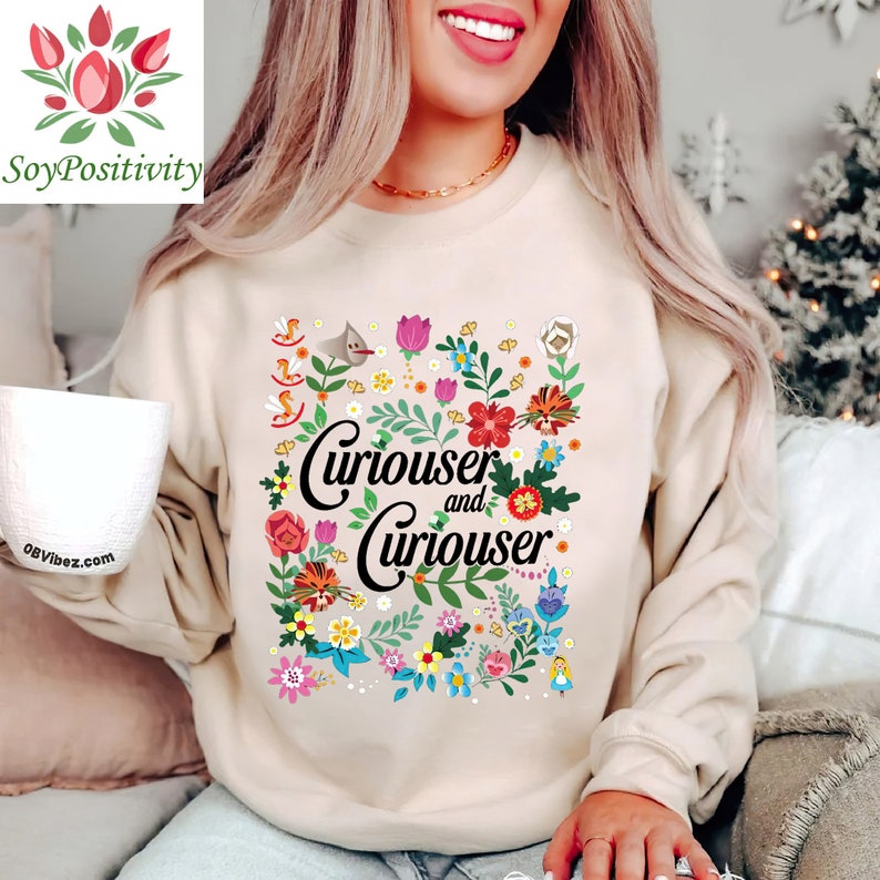 Alice in Wonderland Flower and Garden Shirt, Wildflower T-shirt, The Flower Shirt, Curiouser and Curiouser Clothes, Magic Kingdom Tee