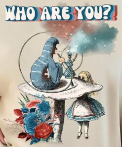Alice in Wonderland Shirt, Alice Mushroom Tshirt, Mad Hatter Tea Party, Cheshire Cat Tee, Wonderland Gift, Alice Shirt, We're All Mad
