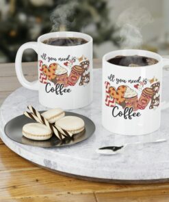 All You Need Is Coffee Ceramic Mug, Love Coffee Valentines Mug, Valentines Day Coffee Mug, Valentines Gift