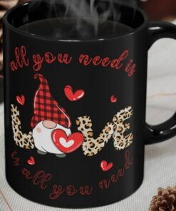 All You Need Is Love, Funny Valentine Mug, Gnome Valentine Mug, Love Gnomie, Funny Valentines Day