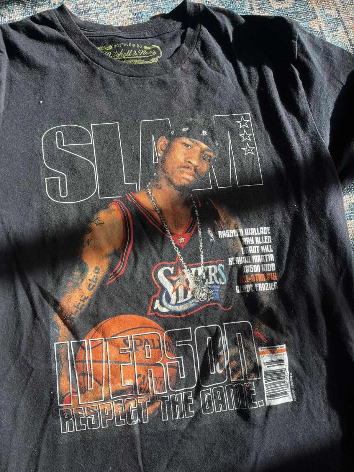 Allen Iverson Cover Tshirt Hoodie Crewneck Sweatshirt Reprinted Full Color Full Size Gifts for NBA Fans