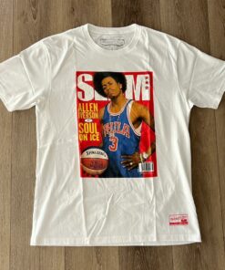 Allen Iverson Slam Magazine Cover Tshirt Hoodie Crewneck Sweatshirt Reprinted Full Color Full Size Gifts for NBA Fans