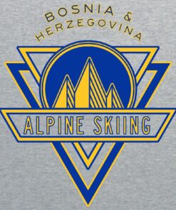 Alpine Skiing Bosnia - Winter Sports Shirt Sweatshirt Pullover Hoodie Reprinted Full Color Full Size