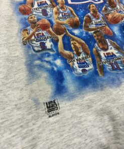 America’s Dream Team Usa Basketball Tshirt Pullover Hoodie Crewneck Sweatshirt Reprinted Full Color Full Size Gifts for NBA Fans