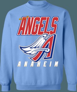 Anaheim Angels ANGEL WING MLB Crewneck Sweatshirt Hoodie Shirt Gifts for MLB Fans