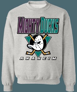 Anaheim Mighty Ducks 1990's  Vintage NHL Crewneck Sweatshirt Hoodie Shirt Gifts for Fans