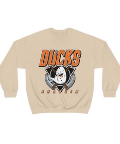 Anaheim Mighty Ducks HALLOWEEN Retro NHL Crewneck Sweatshirt Hoodie Shirt Gifts for Fans