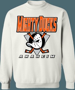 Anaheim Mighty Ducks Orange County Vintage NHL Crewneck Sweatshirt Hoodie Shirt Gifts for Fans