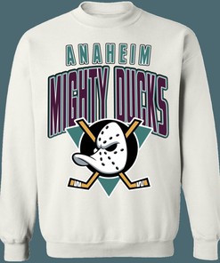 Anaheim Mighty Ducks Retro NHL Crewneck Sweatshirt Hoodie Shirt Gifts for Fans