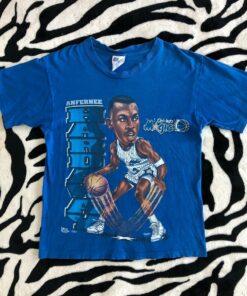 Anfernee “Penny” Hardaway Caricature Pro Player Tshirt Hoodie Crewneck Sweatshirt Reprinted Full Color Full Size Gifts for NBA Fans