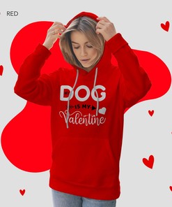 Animal Lover Dog Valentine Day for Gift ideas Mom Hoodie, Anti Valentines Day Oversized Streetwear Hoodie