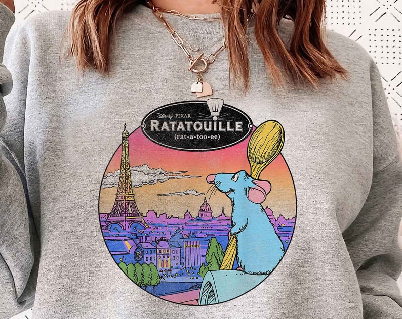 Anyone Can Cook T Shirt, Vintage Disney Shirt, Ratatouille Shirt, Disney Character Tee, Mouse Chef Shirt, Matching Disney Shirt