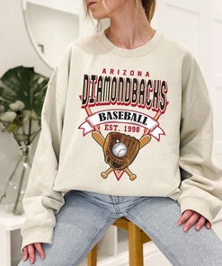 Arizona Baseball Crewneck Sweatshirt, Vintage Arizona Baseball Shirt, Arizona MLB Shirt, Baseball Fan Gifts, Arizona Fan Shirt