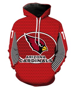 Arizona Cardinals Football Hoodie, 3D All Over Print Pullover For Nfl Fans