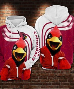 Arizona Cardinals Football Mascot 3D All Over Print Zip Up Hoodie Personalized Option Available