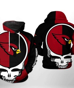 Arizona Cardinals Grateful Dead 3D All Over Print Zip Up Hoodie Unique Gift