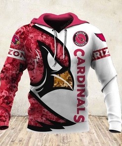 Arizona Cardinals Nfl Football White 3D All Over Print Zip Up Hoodie Customizable