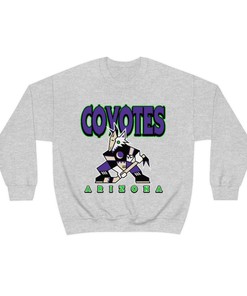 Arizona Coyotes HALLOWEEN Retro NHL Crewneck Sweatshirt Hoodie Shirt Gifts for Fans
