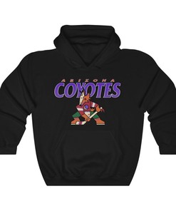 Arizona Coyotes Kachina Vintage 90's NHL Heavyweight Hoodie Sweatshirt Shirt Gifts for Fans
