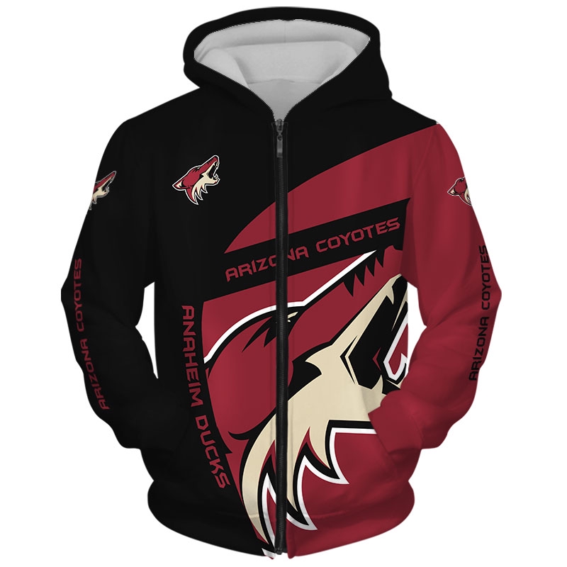 Arizona Coyotes Thunder Design 3D All Over Print Hoodie Show Your Team Spirit