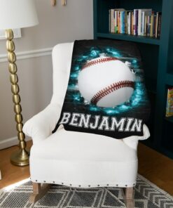 Aseball, Personalized Blanket, Baseball Coach, Baseball Gifts, Baseball Gifts For Boys
