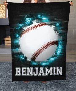 Aseball, Personalized Blanket, Baseball Coach, Baseball Gifts, Baseball Gifts For Boys