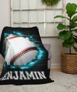 Aseball, Personalized Blanket, Baseball Coach, Baseball Gifts, Baseball Gifts For Boys
