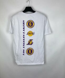 Athletic Cut Lebron James 6 L.A. Lakers Tshirt Hoodie Crewneck Sweatshirt Reprinted Full Color Full Size Gifts for NBA Fans