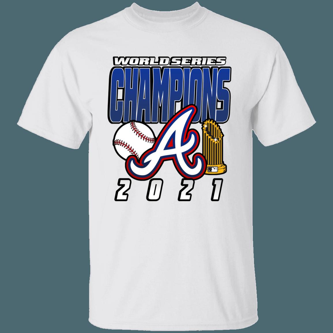 Atlanta Braves 2021 World Series Champions Retro MLB T-Shirt Sweatshirt Hoodie Gifts for Fans