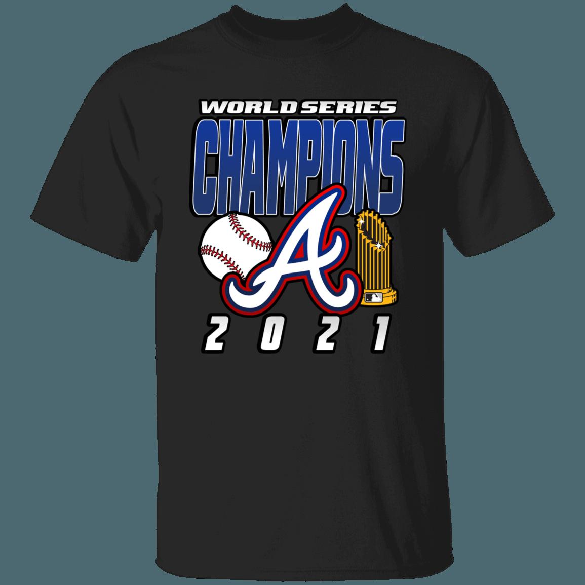 Atlanta Braves 2021 World Series Champions Retro MLB T-Shirt Sweatshirt Hoodie Gifts for Fans - Image 4