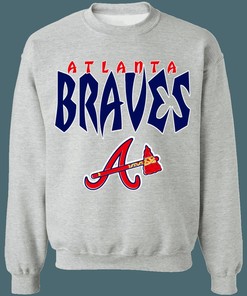 Atlanta Braves Vintage MLB Crewneck Sweatshirt Hoodie Shirt