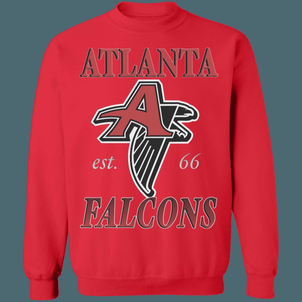 Atlanta Falcons Vintage 1960's NFL Crewneck Sweatshirt Hoodie Shirt Gifts for Fans - Image 2