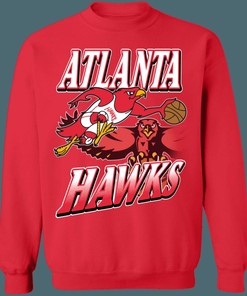 Atlanta Hawks 1970's Vintage NBA Crewneck Sweatshirt Hoodie Shirt Gifts for Fans