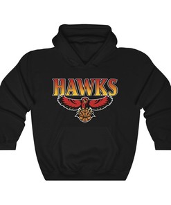 Atlanta Hawks Vintage 90's NBA Hoodie Sweatshirt Hoodie Shirt Gifts for Fans Shirt Gifts for Fans