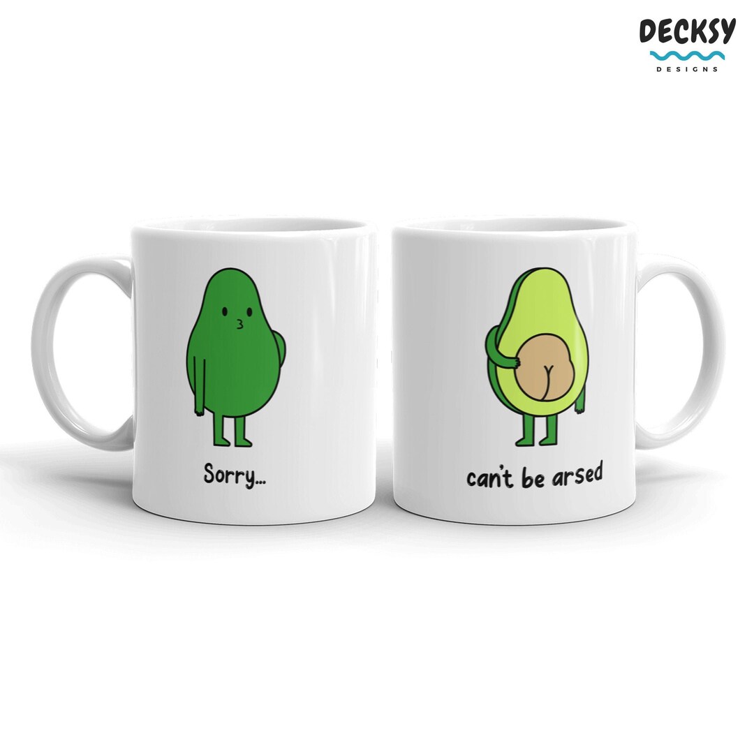 Avocado Mug, Funny Vegan Gift, Personalised Avocado Coffee Cup, Custom Vegan Mom Gift, Guacamole Coffee Lover Gift