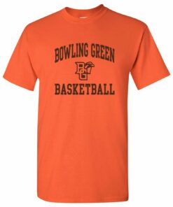 BGSU Arch Logo Basketball Shirt Sweatshirt Pullover Hoodie Reprinted Full Color Full Size