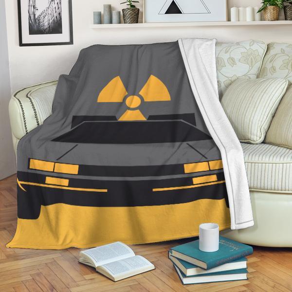 Back To The Future De Lorean GMC Flux Capacity BTF Blanket