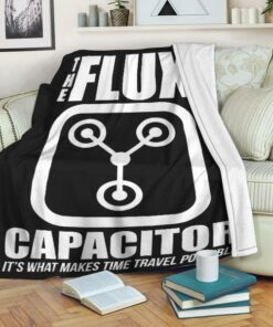 Back To The Future De Lorean Gmc Flux Capacity BTF Blanket