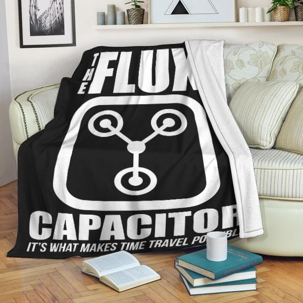 Back To The Future De Lorean Gmc Flux Capacity BTF Blanket
